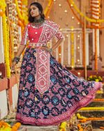 Enchanting Navratri: Unleash Your Inner Goddess With Our Dazzling Collection Of Chaniya Cholis, Lehengas, And Exquisite Accessories.