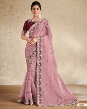 ELEVATE YOUR PARTY LOOK: DISCOVER EXQUISITE NEW DESIGNER SAREES WITH STUNNING EMBROIDERY BLOUSE
