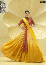 Present Chinnon Silk Stitched Embroidery Lehenga Choli Collection.