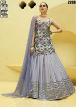 Present Chinnon Silk Stitched Embroidery Lehenga Choli Collection.