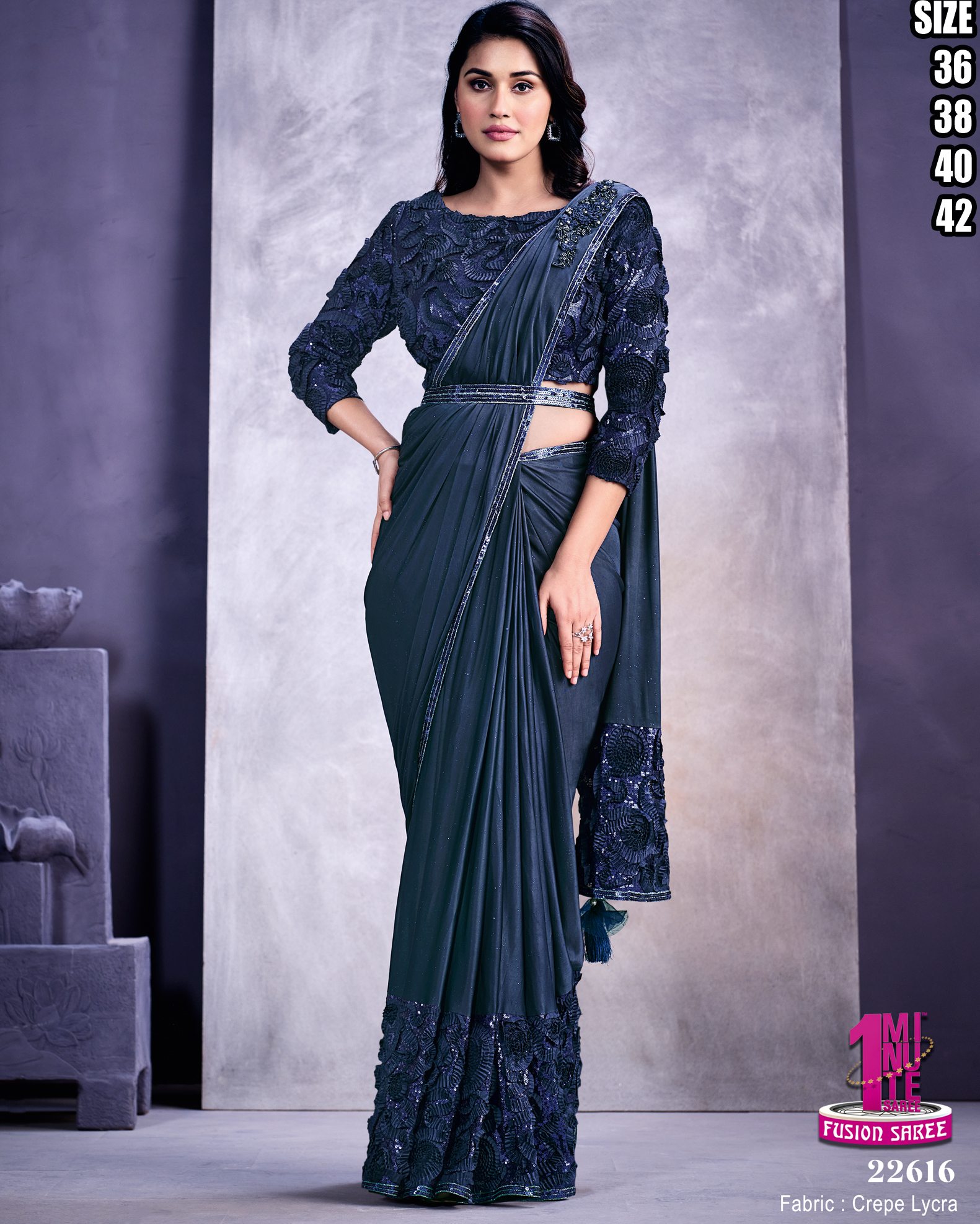 Ready To Wear Designer Saree With Handwork Blouse Collection