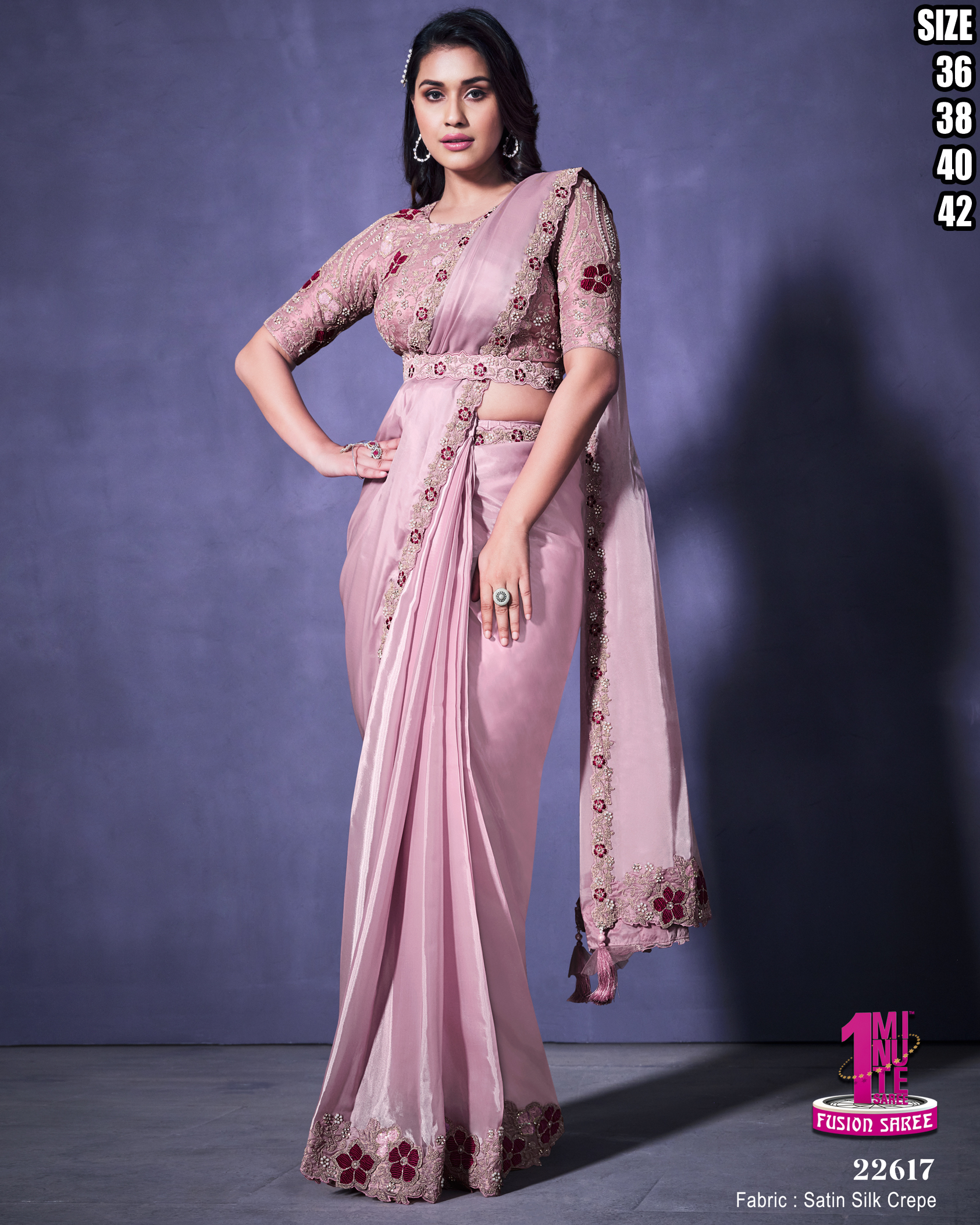 Ready To Wear Designer Saree With Handwork Blouse Collection