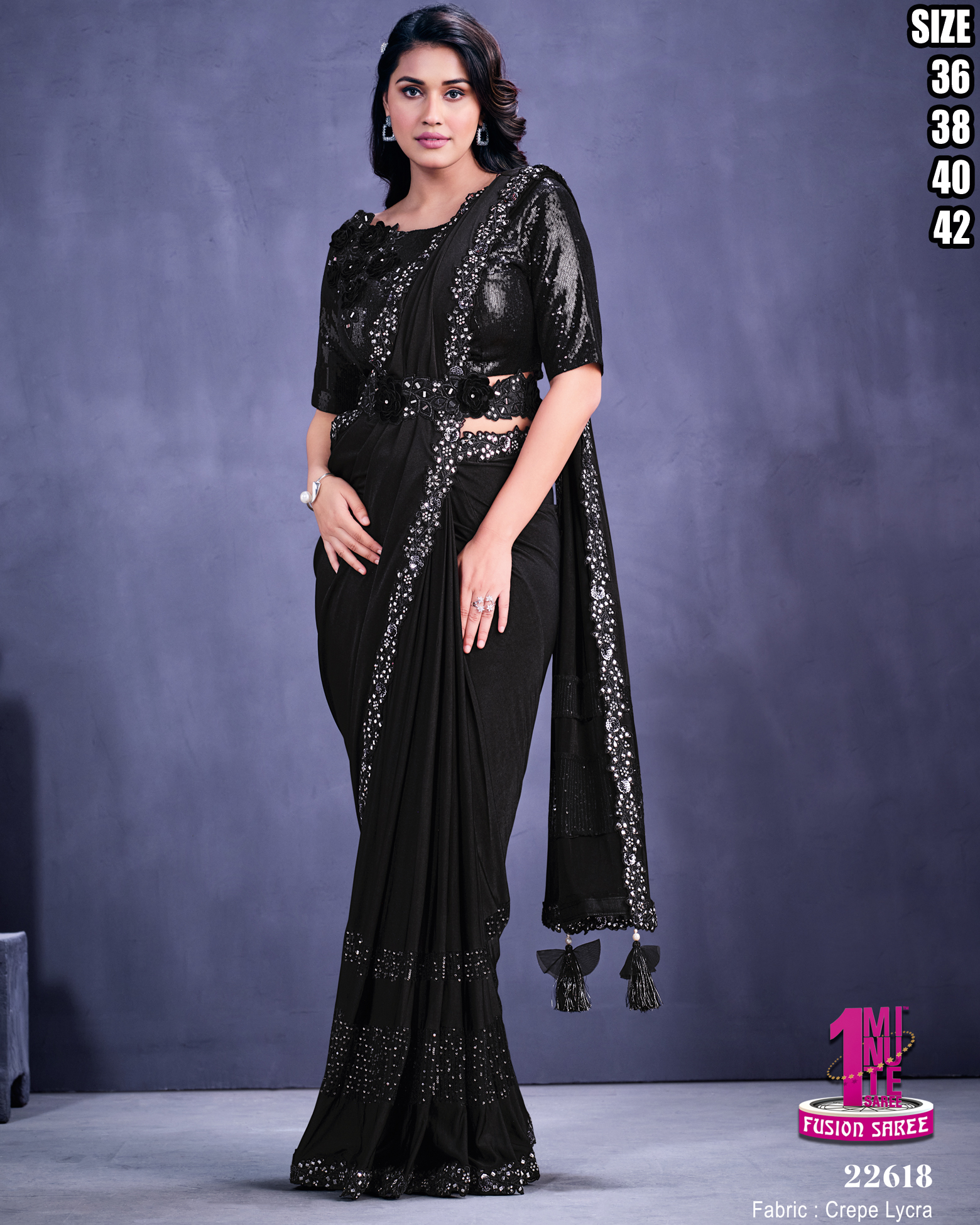 Ready To Wear Designer Saree With Handwork Blouse Collection