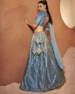 Velvet Traditional Semi Stitched Lehenga Choli