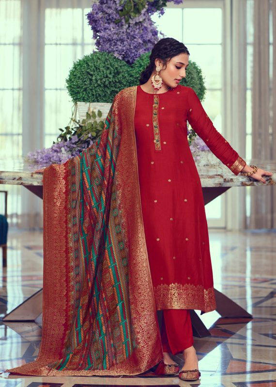 Lt Nitya Vol 187 Jacquard Semi Stitched Salwar Suit Catalog