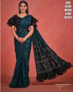 Women's Fancy Wedding Wear Embrodiery Ready To Wear Saree With Blouse