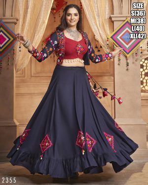 Ready To Wear Latest Chaniya Choli Design For Navratri Special Ghagra Choli For Dandiya