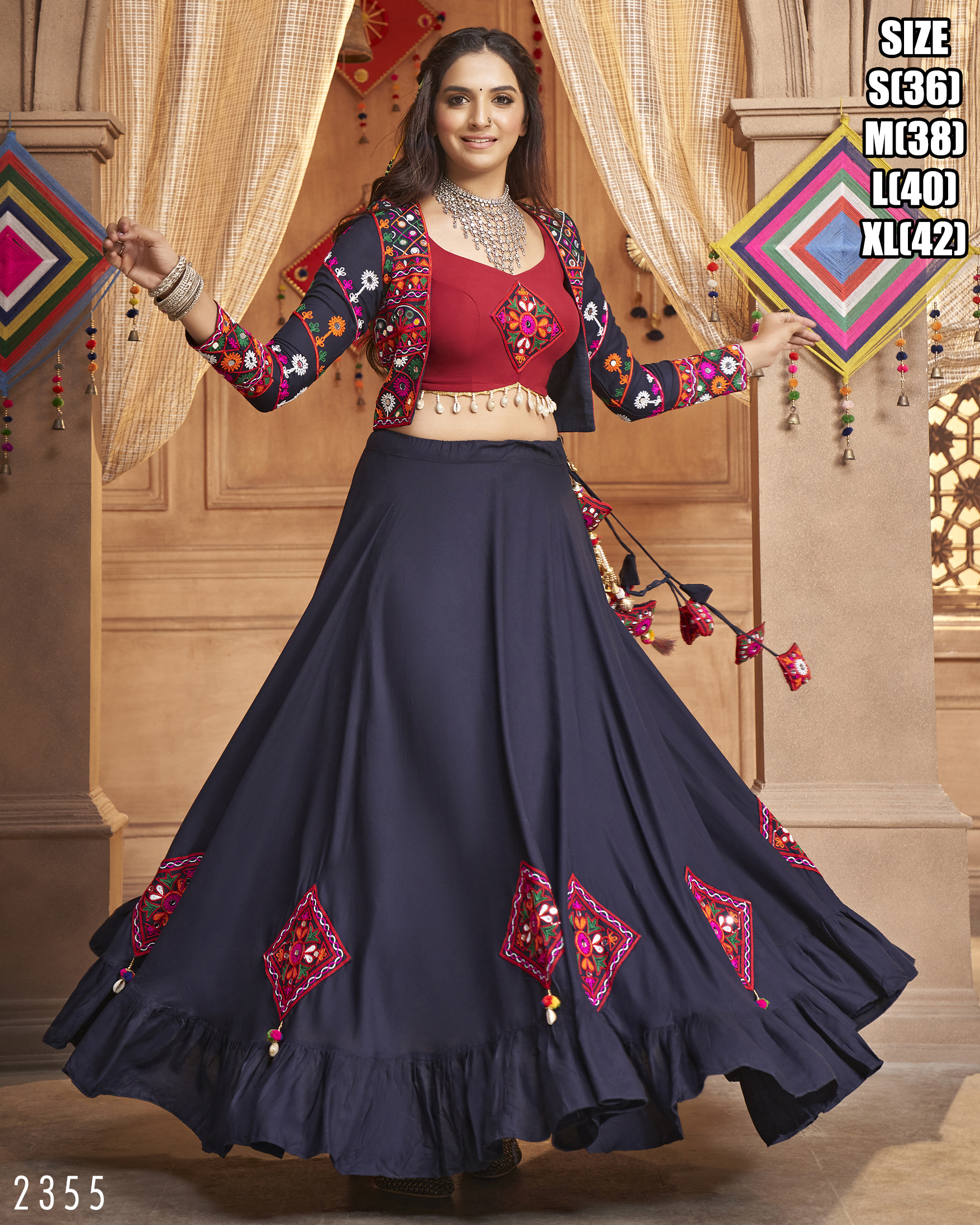 Ready To Wear Latest Chaniya Choli Design For Navratri Special Ghagra Choli For Dandiya