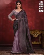 Women's Ready To Wear Banarasi Crush Silk Designer Saree With Blouse