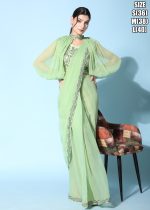 Ready To Wear Saree In Fancy Pure Fabric Readymade