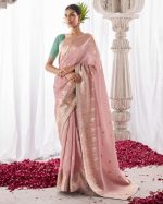 Women's Wedding Wear Fancy Embroidery Saree WIth Blouse