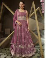 Falak by Fiona Georgette Embroidery Long Readymade Gown With Dupatta
