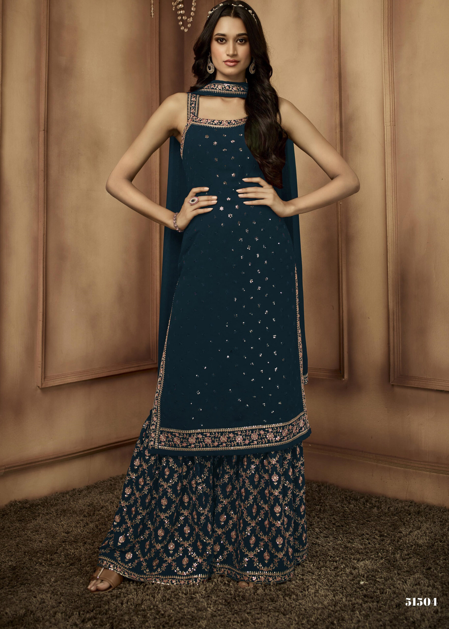 Presenting Real Georgette Designer Ready To Wear Salwar Kameez Collection