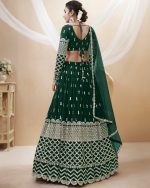 Create Your Dream Lehenga Semi-stitched Georgette Lehenga Fabric Georgette Choli And Georgette Dupatta Embellished With Sequin Embroidery