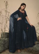 Presenting Party Wear Georgette Embroidery Stitched Salwar Suit Collection