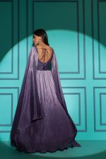 Grand Party Wear Stitched Chinon Stylish Gown With Dupatta