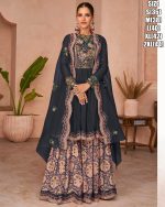 Sayuri Occasion Gold Designer Stitched Wedding Wear Sharara Pair Catalog