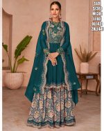 Sayuri Occasion Gold Designer Stitched Wedding Wear Sharara Pair Catalog