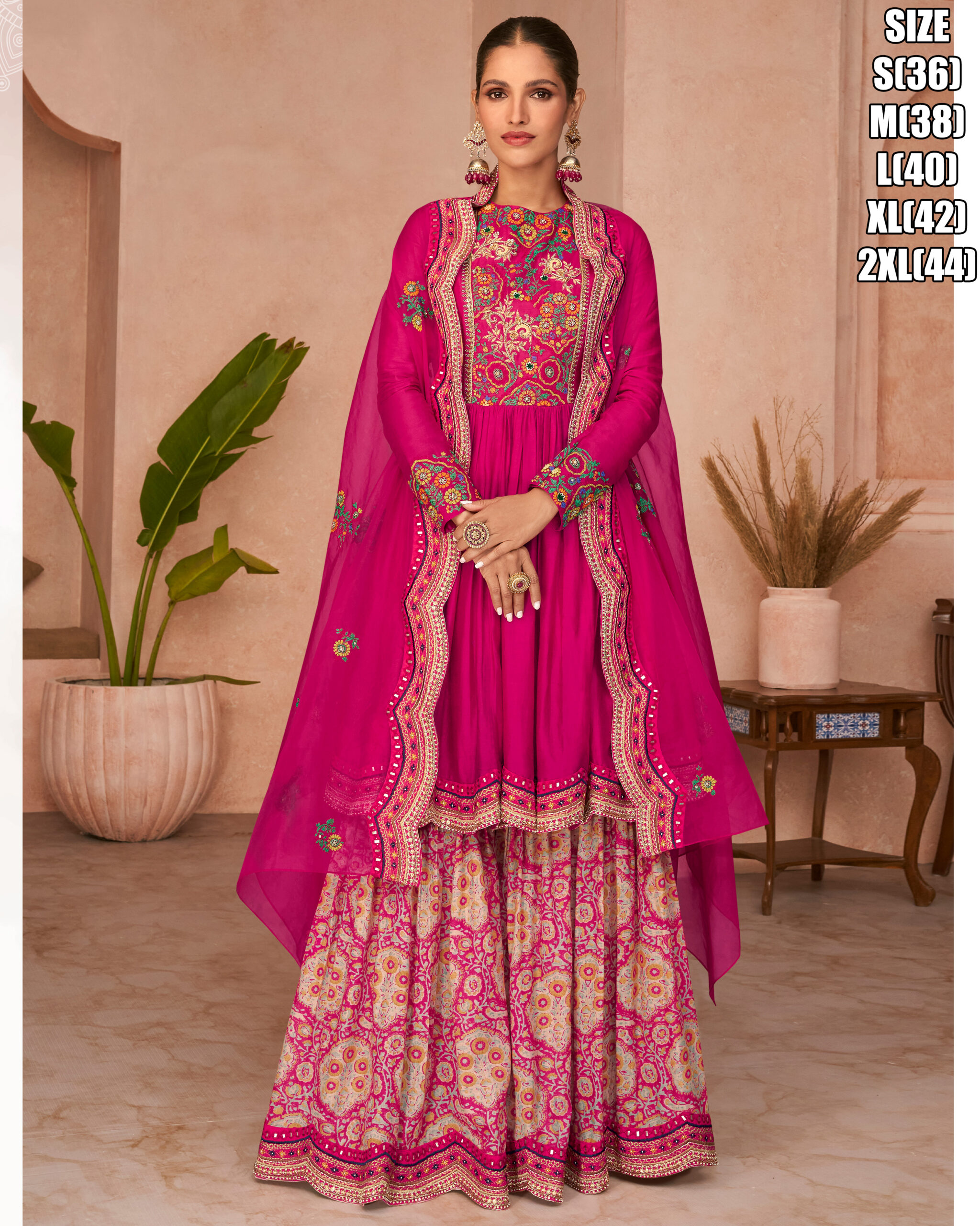 Sayuri Occasion Gold Designer Stitched Wedding Wear Sharara Pair Catalog