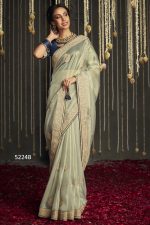 Radiate Glamour with our Luxurious Soft Tissue Silk Party and Wedding Wear Saree Collection