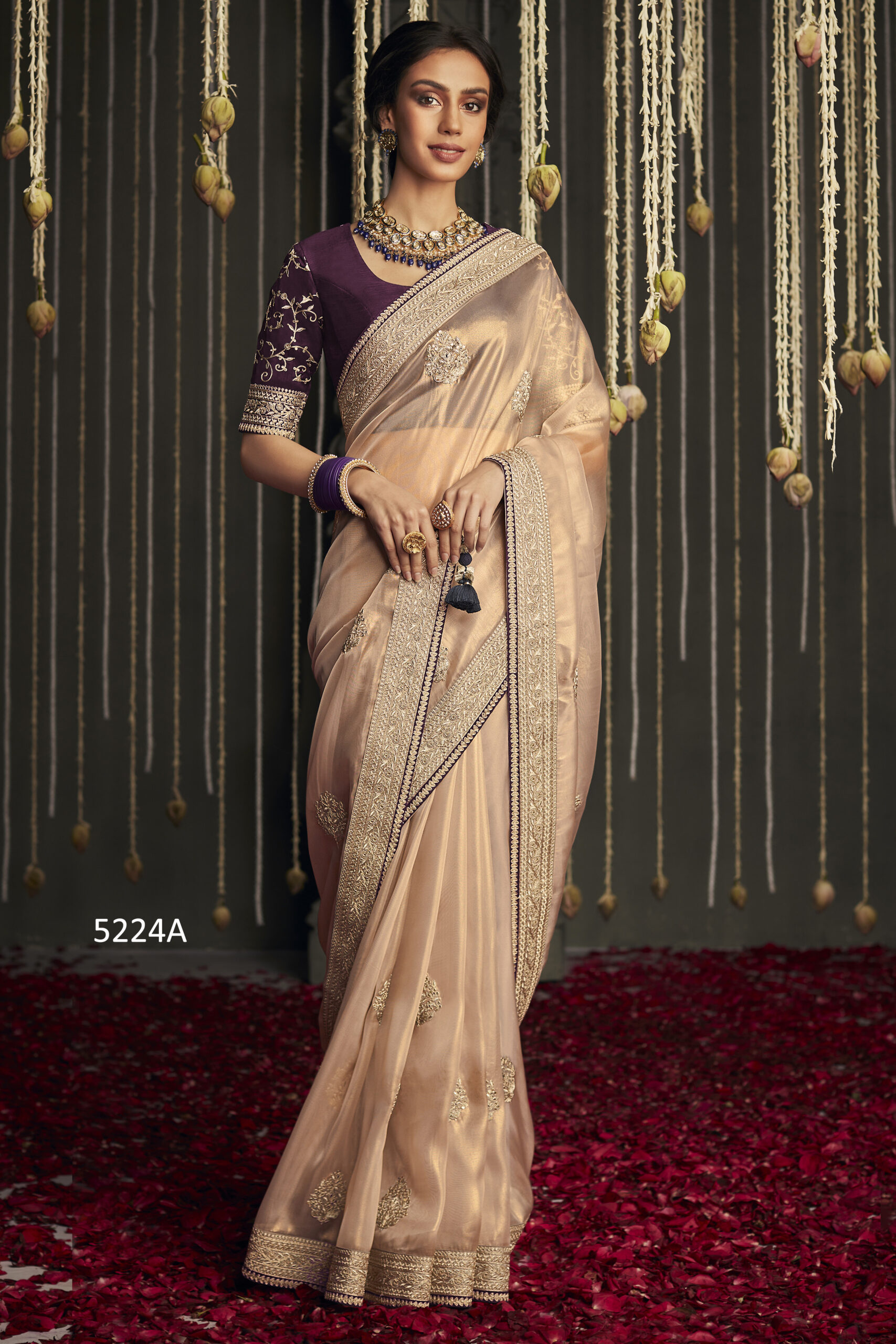 Radiate Glamour with our Luxurious Soft Tissue Silk Party and Wedding Wear Saree Collection