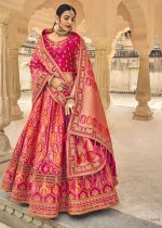 Banarasi Silk Traditional Woven Semi Stitched Lehenga