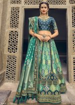 Banarasi Silk Traditional Woven Semi Stitched Lehenga