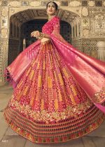 Banarasi Silk Traditional Woven Semi Stitched Lehenga