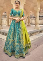 Banarasi Silk Traditional Woven Semi Stitched Lehenga