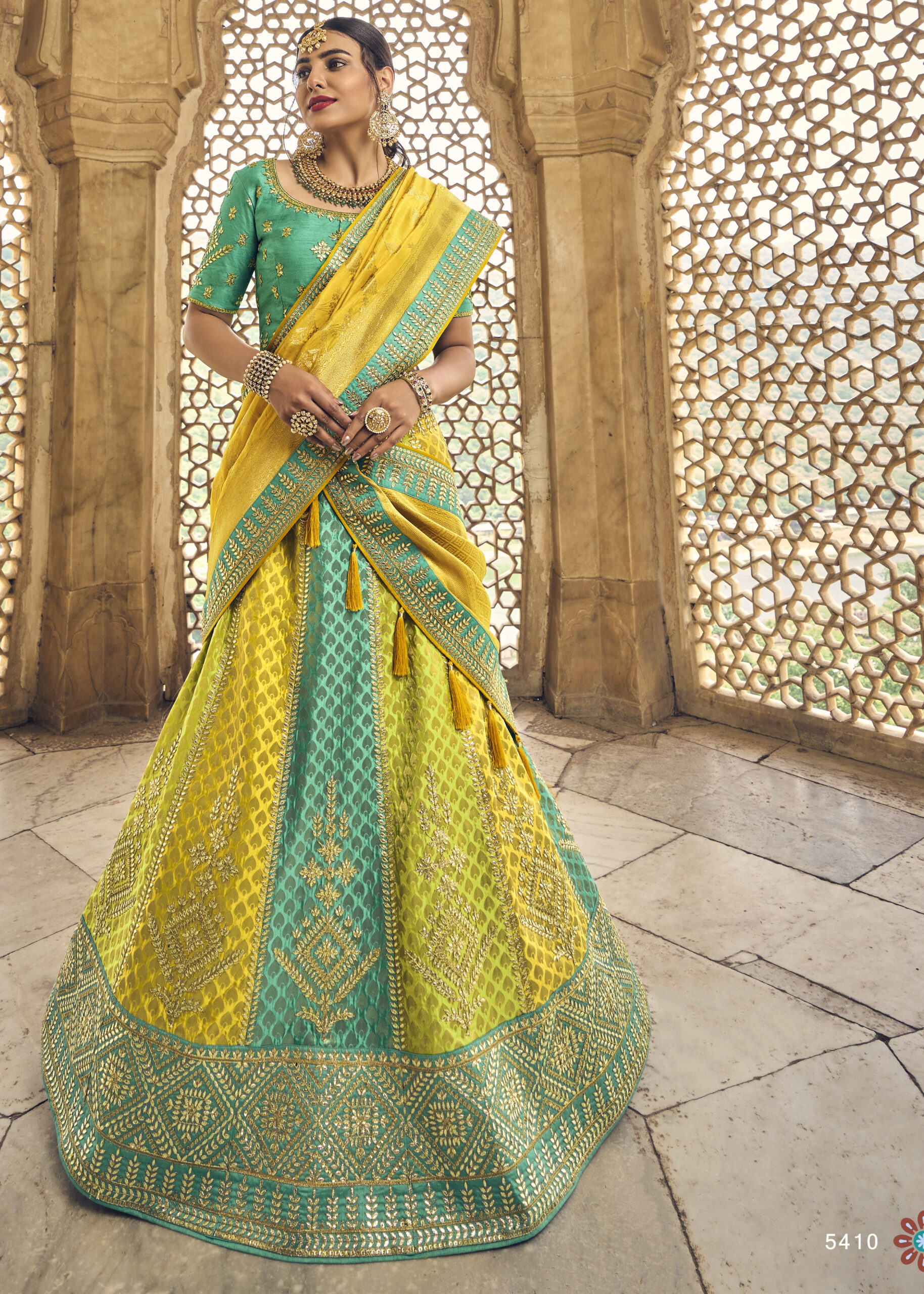 Banarasi Silk Traditional Woven Semi Stitched Lehenga