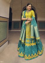 Banarasi Silk Traditional Woven Semi Stitched Lehenga