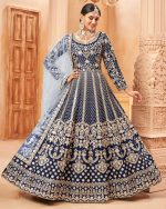 Traditional Party Wear Art Silk Elegant Gowns For Wedding