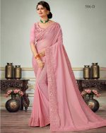 Unleash Your Inner Diva Bemberg Georgette Shimmer Cotting Unstitched Saree With Blouse