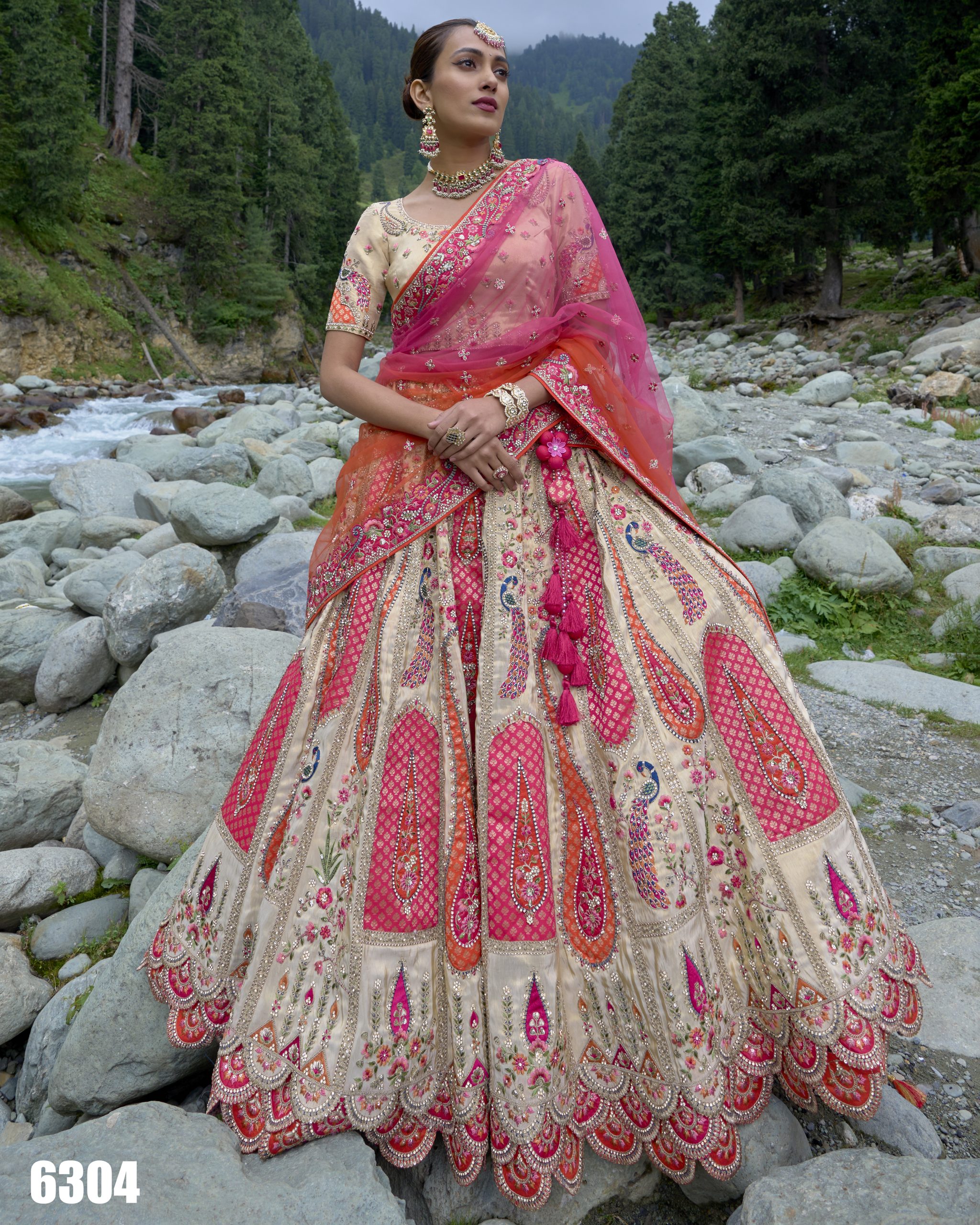 Women's Silk Embroidery Bridal Best Lehenga Choli For Wedding