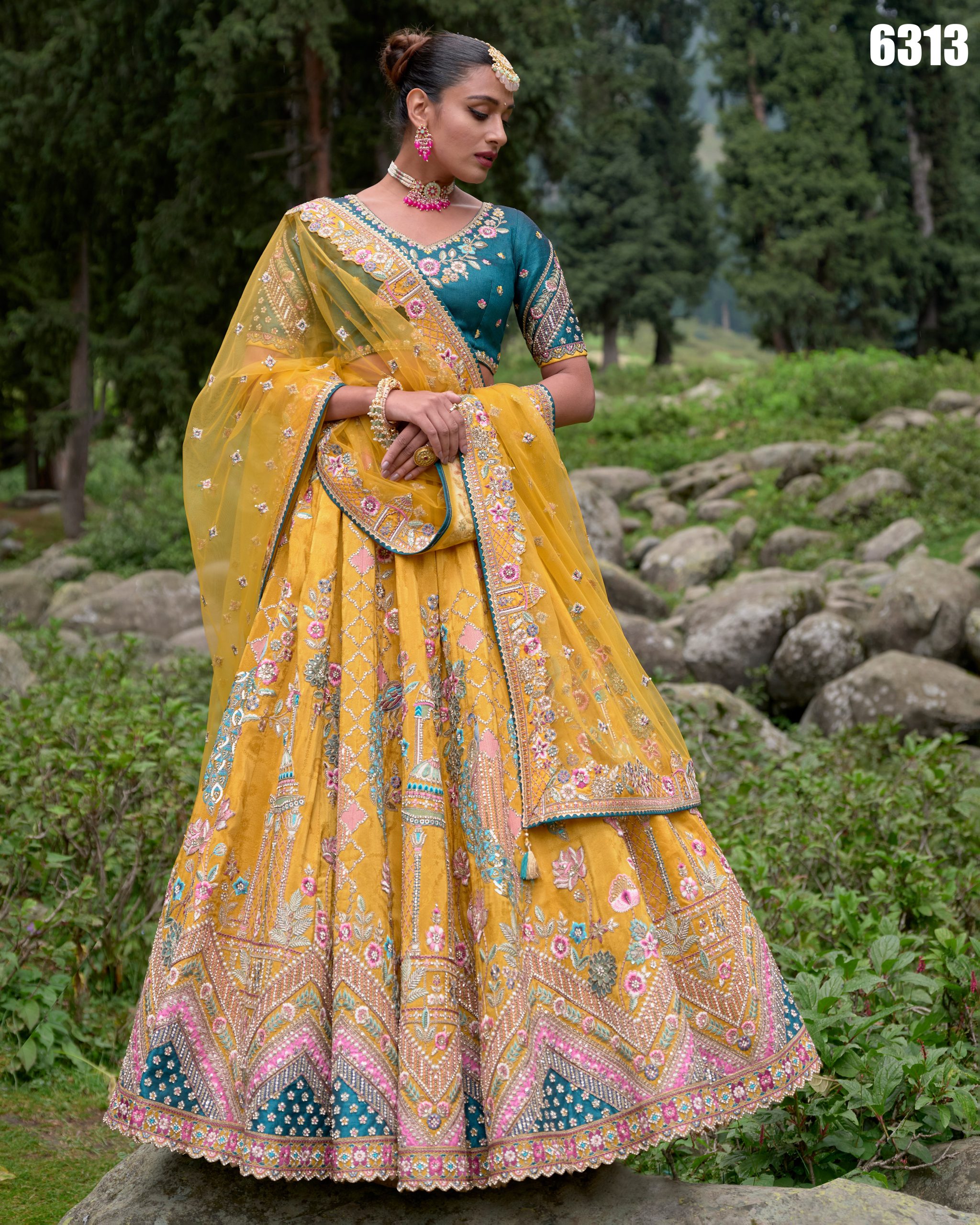 Women's Silk Embroidery Bridal Best Lehenga Choli For Wedding