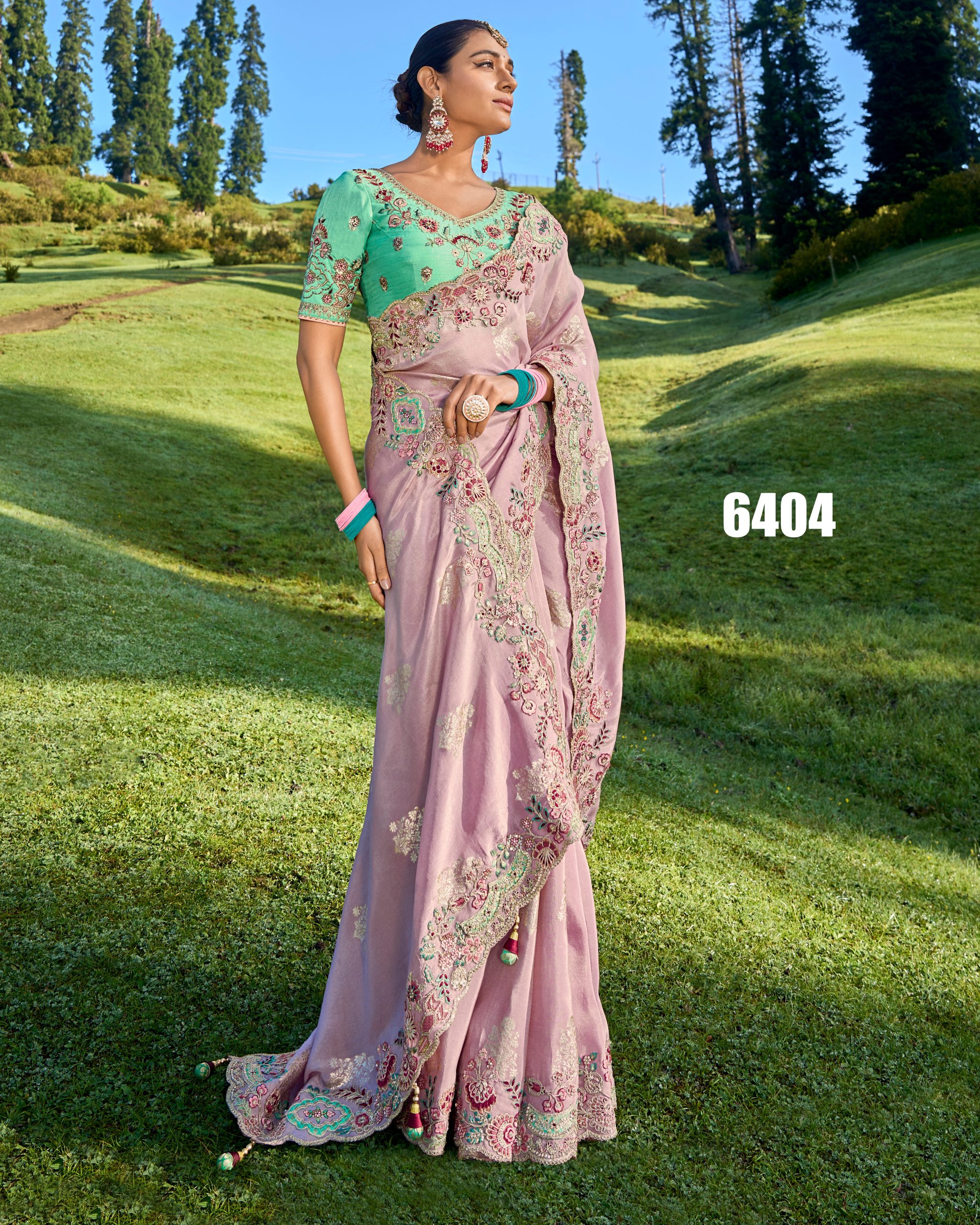 Women's Unstitched Pure Banarasi Silk Latest Designer Party Wear Saree