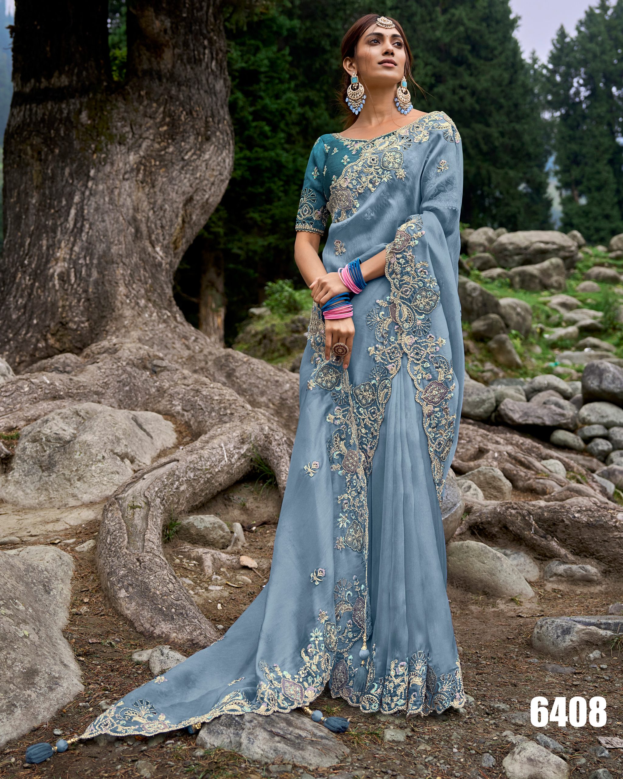 Women's Unstitched Pure Banarasi Silk Latest Designer Party Wear Saree