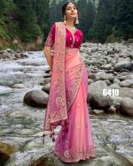 Women's Unstitched Pure Banarasi Silk Latest Designer Party Wear Saree