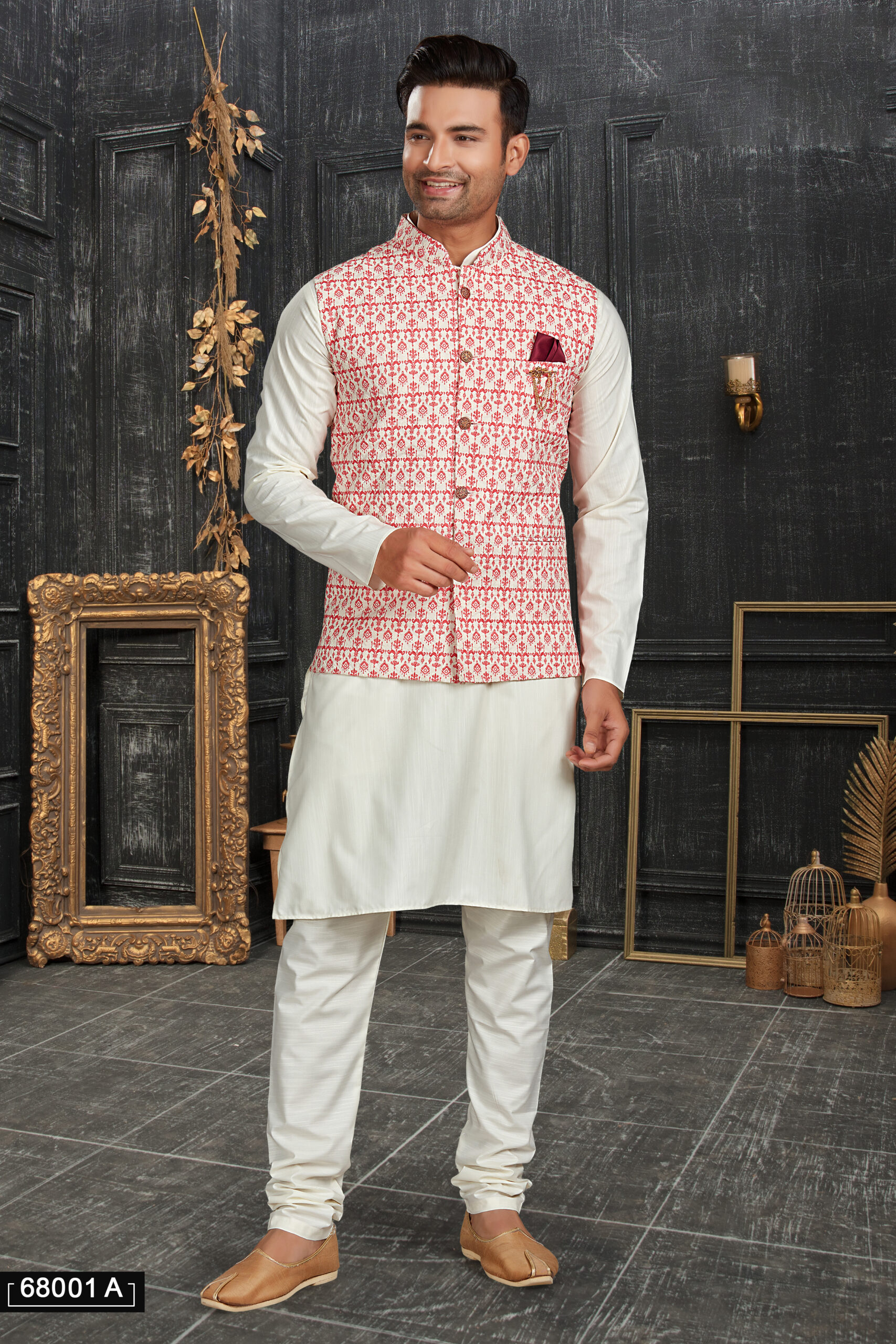 Men's Cotton Kurta with Pyjama and Stylish Jacket - A Perfect Blend of Tradition and Contemporary Fashion
