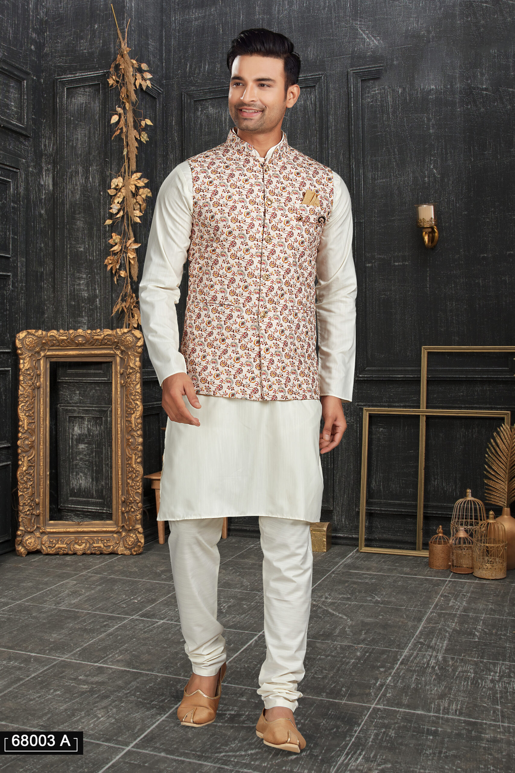 Men's Cotton Kurta with Pyjama and Stylish Jacket - A Perfect Blend of Tradition and Contemporary Fashion