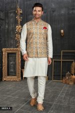 Men's Cotton Kurta with Pyjama and Stylish Jacket - A Perfect Blend of Tradition and Contemporary Fashion