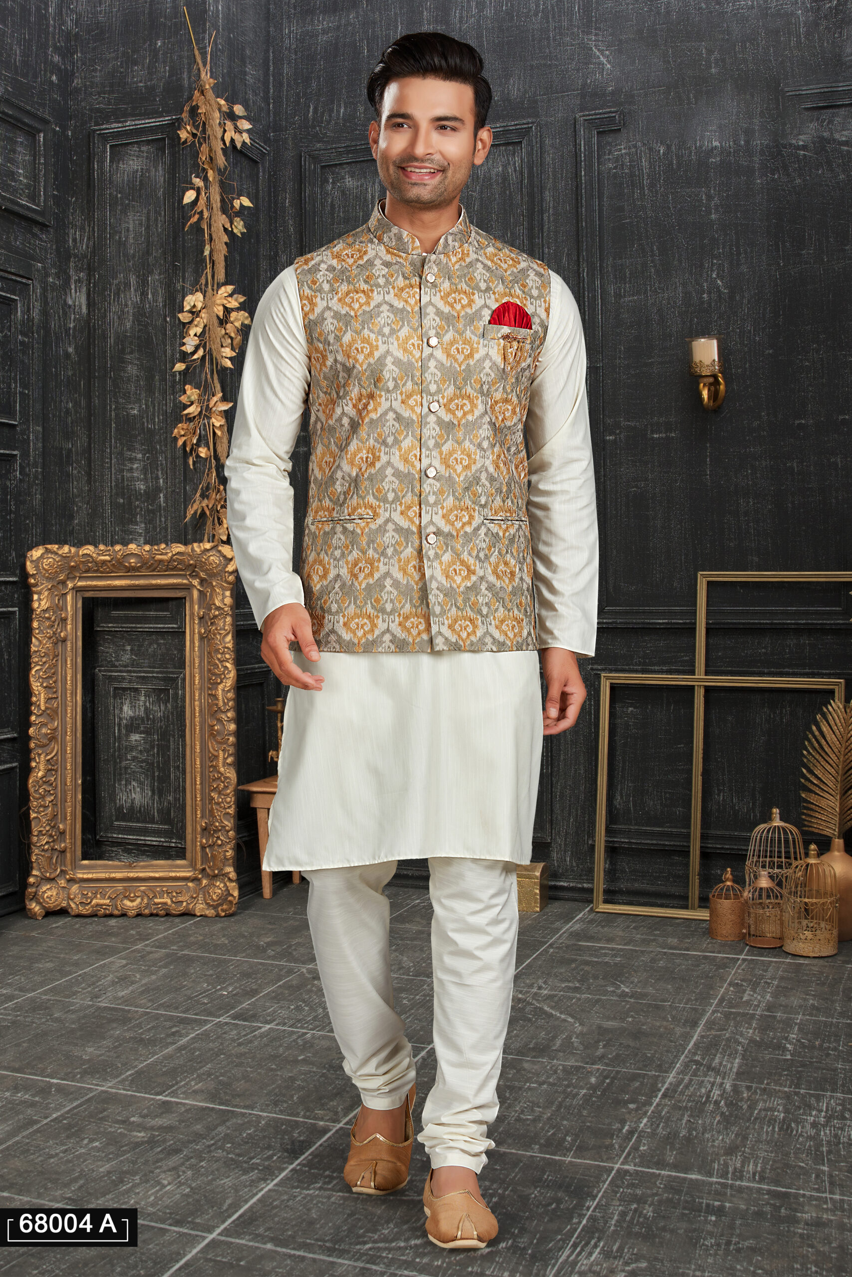Men's Cotton Kurta with Pyjama and Stylish Jacket - A Perfect Blend of Tradition and Contemporary Fashion