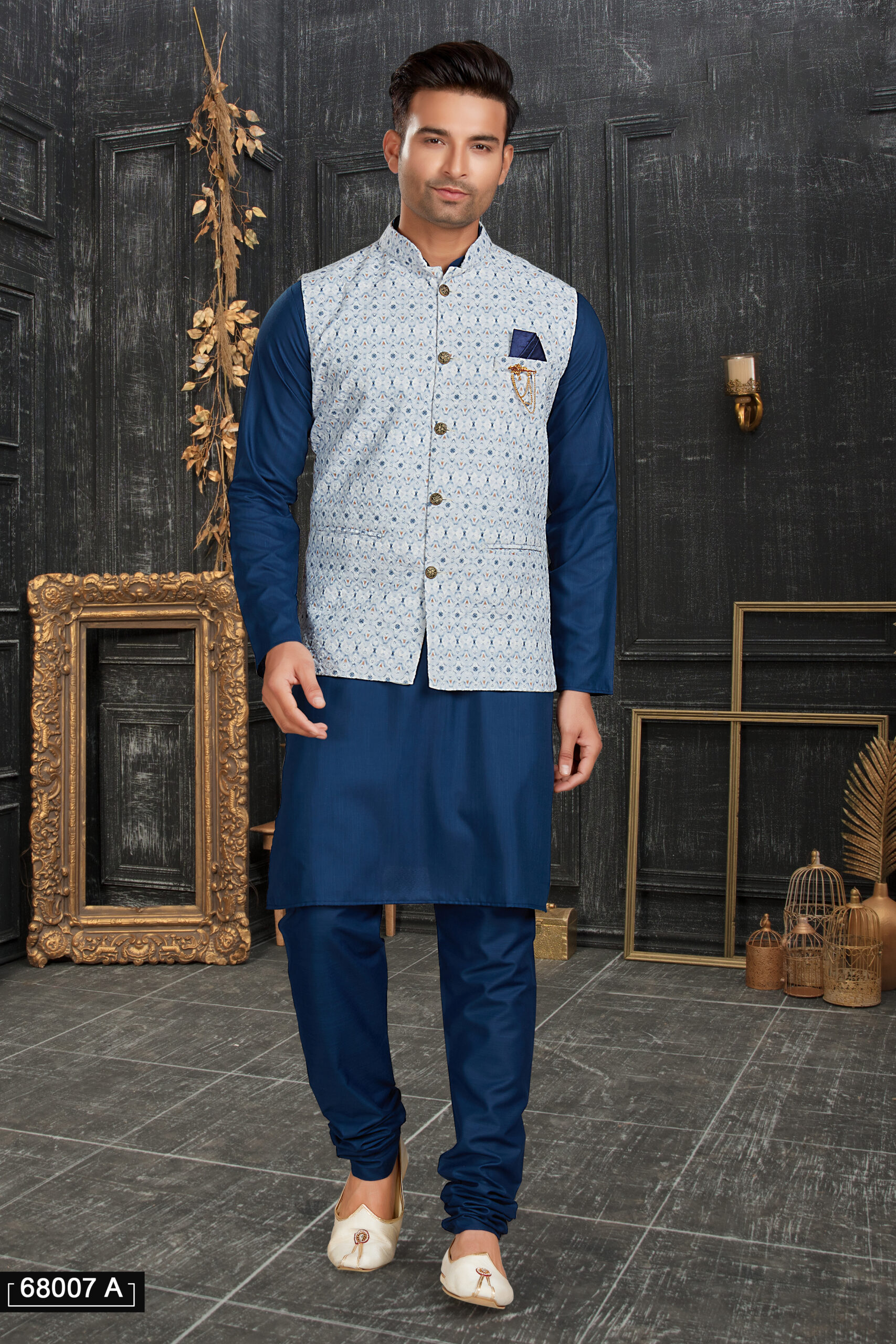 Men's Cotton Kurta with Pyjama and Stylish Jacket - A Perfect Blend of Tradition and Contemporary Fashion