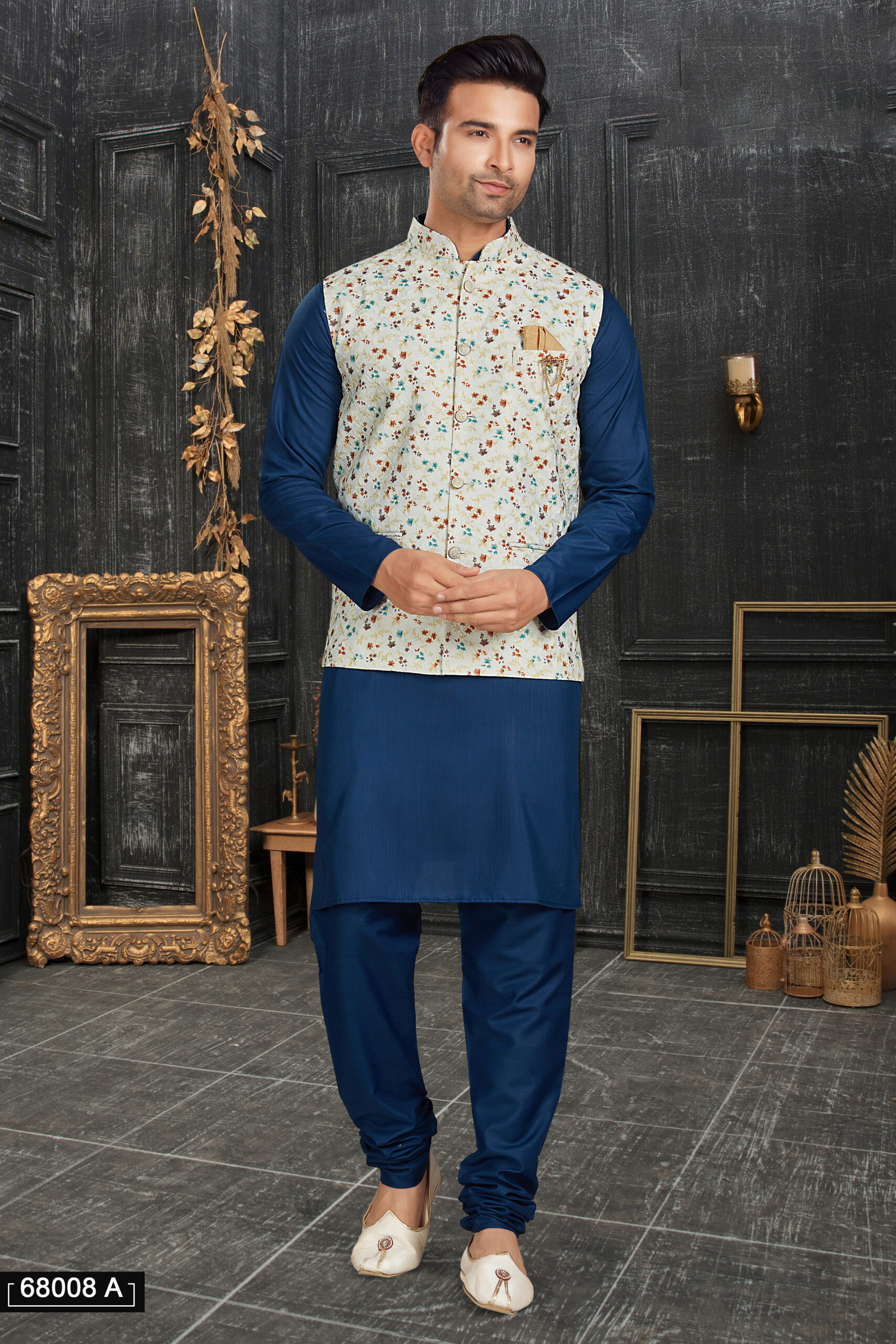 Men's Cotton Kurta with Pyjama and Stylish Jacket - A Perfect Blend of Tradition and Contemporary Fashion