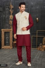 Men's Cotton Kurta with Pyjama and Stylish Jacket - A Perfect Blend of Tradition and Contemporary Fashion