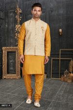 Men's Cotton Kurta with Pyjama and Stylish Jacket - A Perfect Blend of Tradition and Contemporary Fashion