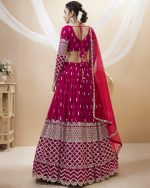 Create Your Dream Lehenga Semi-stitched Georgette Lehenga Fabric Georgette Choli And Georgette Dupatta Embellished With Sequin Embroidery