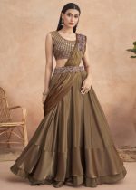 Exquisite Fancy Fabric Ready To Wear Lehenga Style Saree