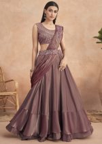 Exquisite Fancy Fabric Ready To Wear Lehenga Style Saree