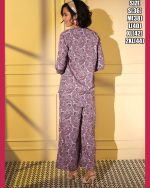 Unleash Your Style With Our Exquisite Platinum Crepe Printed Designer Cord Set Top & Bottom - Full Stitched For Effortless Elegance